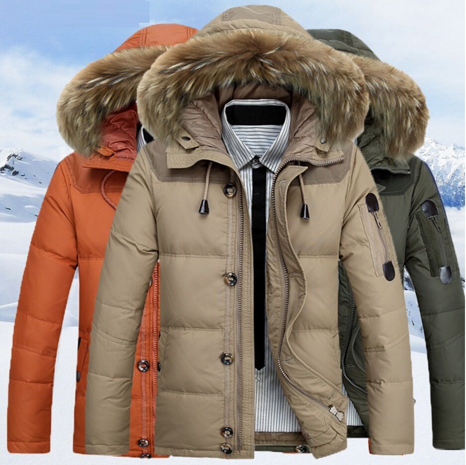 2021 AFS JEEP Down Jacket Male Thickening Of Cultivate