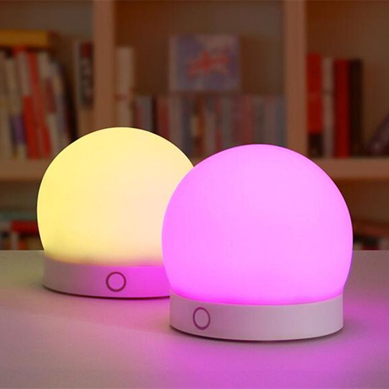 2019 Lovely Silicone LED Night Light Baby Rechargeable Touch Sensor