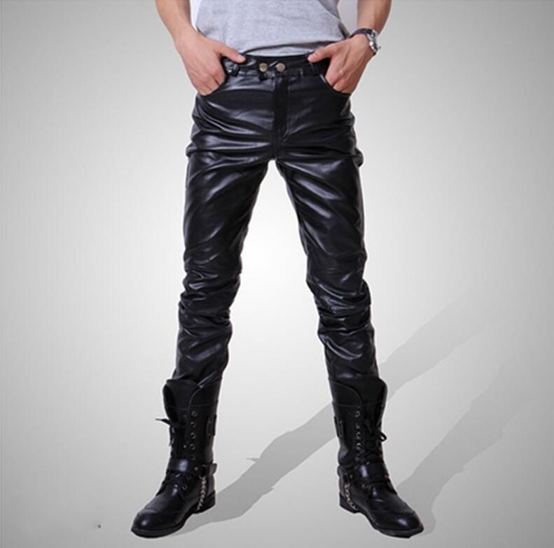 Acquistare Uomo Skinny Faux Pantaloni In Pelle PU Pantaloni Lucidi Neri Oro  Argento Nightclub Stage Performance Cantanti Jeans Da Ballerina Plus Size  4XL Economico | Consegna Veloce E Qualità | DHgate Italy