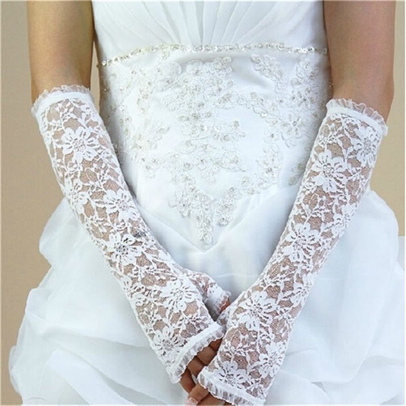 New Arrival Bridal Gloves Romantic Princess Half Finger Wedding ...