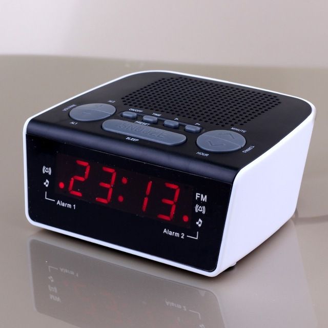 Wholesale0.6 Inch LED Digital Radio Alarm Clock Dual Alarm FM Tuner