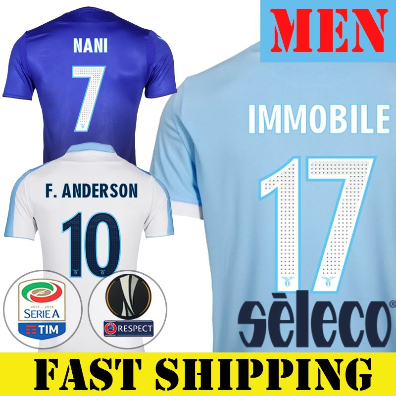 2019 Lazio Football Jersey 2017 2018 IMMOBILE NANI LUCAS ...