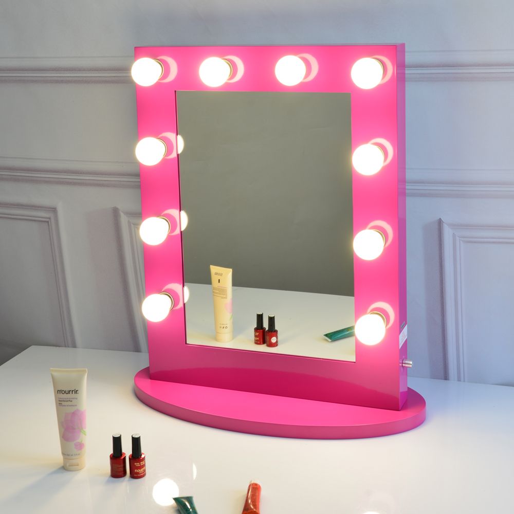 Rose Red Vanity Mirror With Light Hollywood Makeup Stage Rose Red Vanity Mirror With Light Hollywood Makeup Stage Mirrored Home Decor Wall From Wintochic 227 13 Dhgate Com