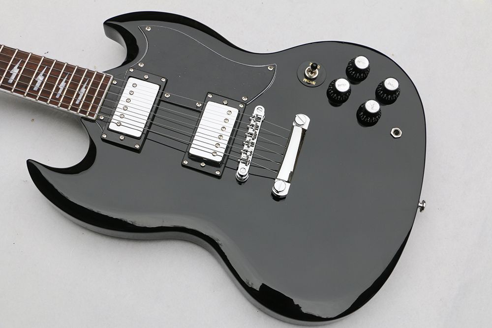 Hot!! Young Guitar AC/DC Inlaids Black Rosewood Fretboard Electric ...