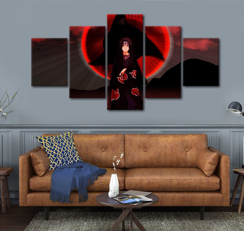 2018 wall art picture japanese anime naruto itachi spray painting on