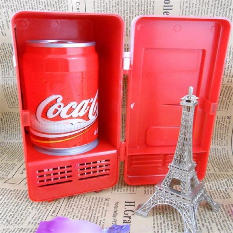 Mini Desktop Usb Fridge Small Desk Fridges With Door To Fit A Coke