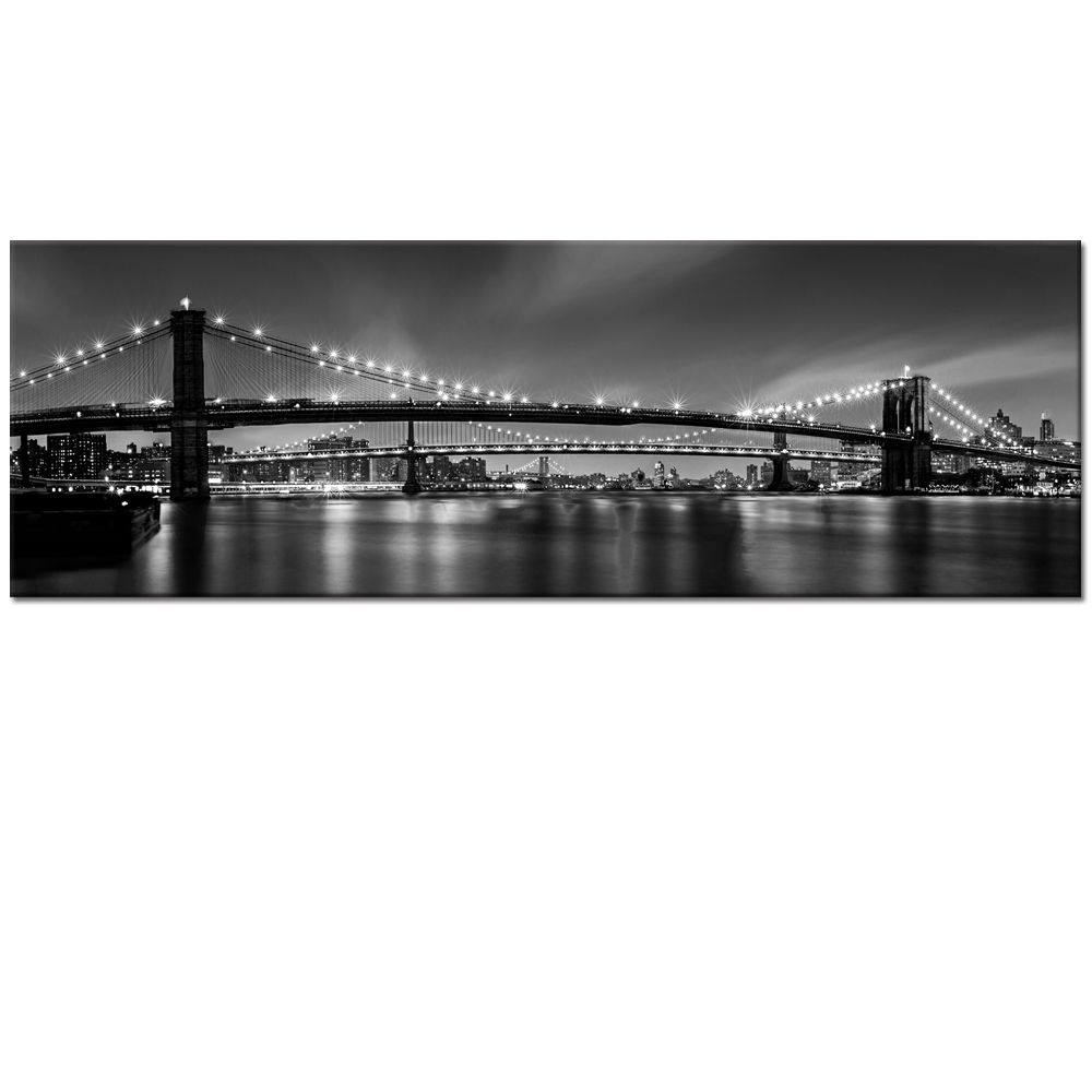 2018 black and white brooklyn bridge picture print unframed diy
