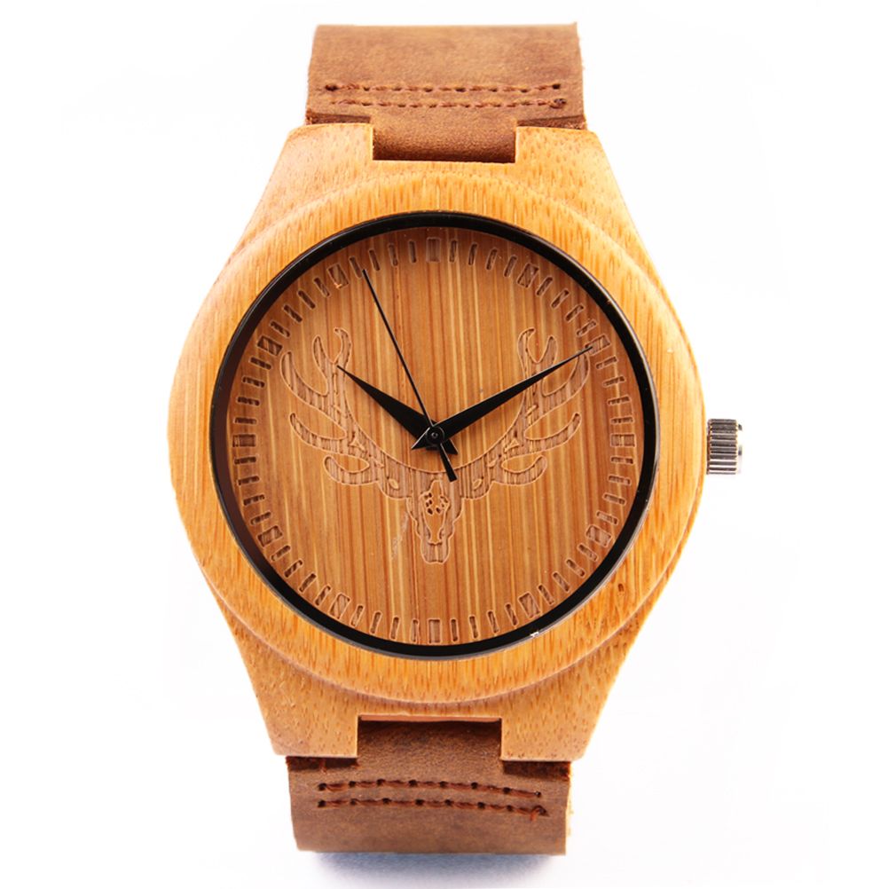 Acquistare REDEAR Orologio Da Uomo In Legno READER Orologio Da Uomo Di  Bambù Di Lusso Con Cassa Al Quarzo Movimento Orologio Da Polso Di Alta  Qualità Con Cinturino In Pelle A Taglio