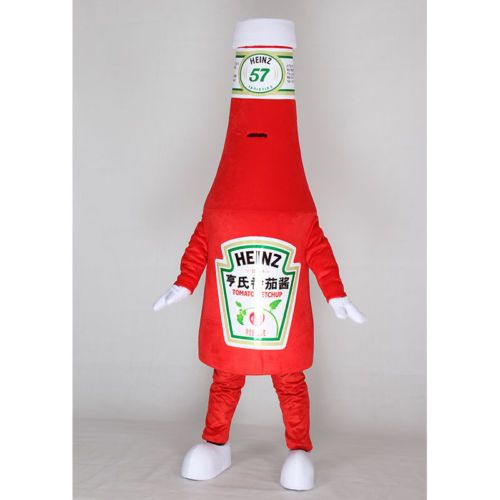 ketchup bottle restaurant fast food mascot costume fancy party dress halloween carnival costumes adult size high quality dinosaur costume halloween costumes