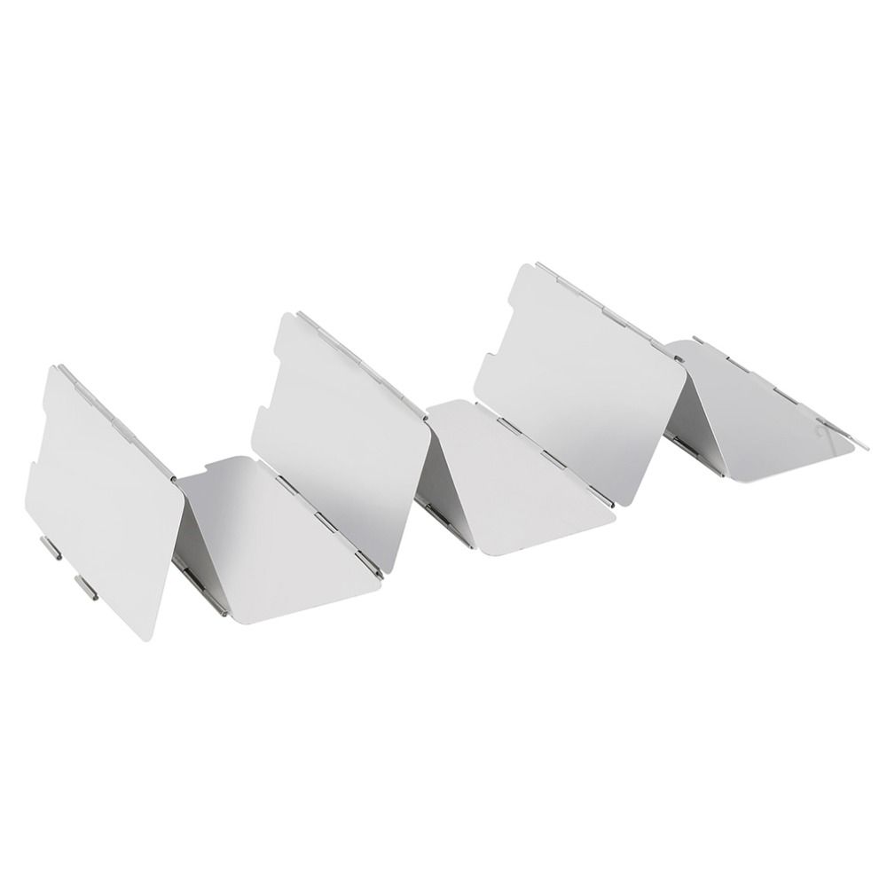 Foldable 10 Plates Cooker BBQ Gas Stove Wind Shield Screen Picnic Outdoor XK