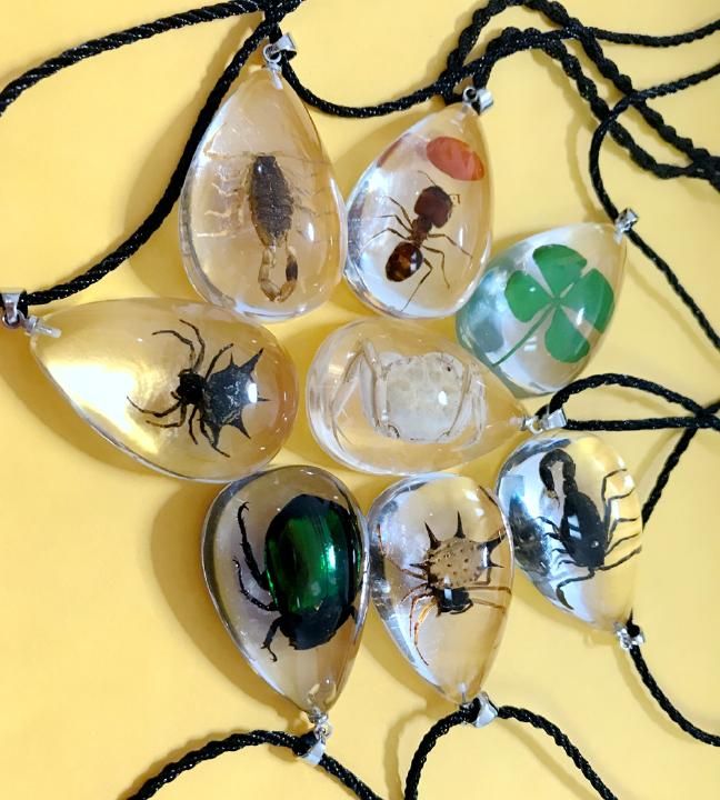 12 PCS Men/'s Real Golden Gothic Scorpion Glow in the dark Bracelets mix rope