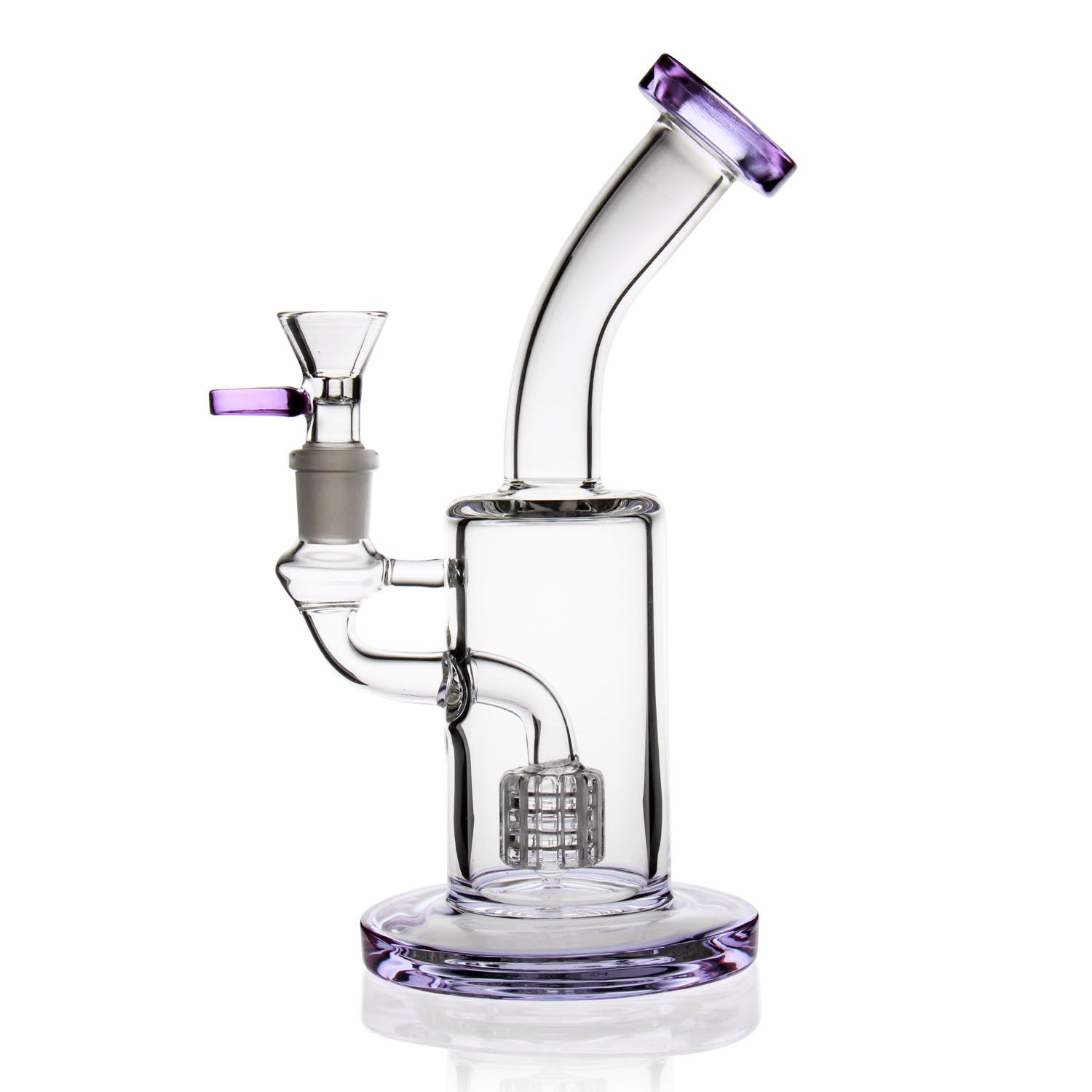 2020 Sungar Water Glass Bong Handmade Bongs Oil Rig Bongs Purple Tires