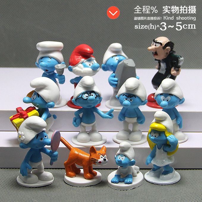mini smurfs toys