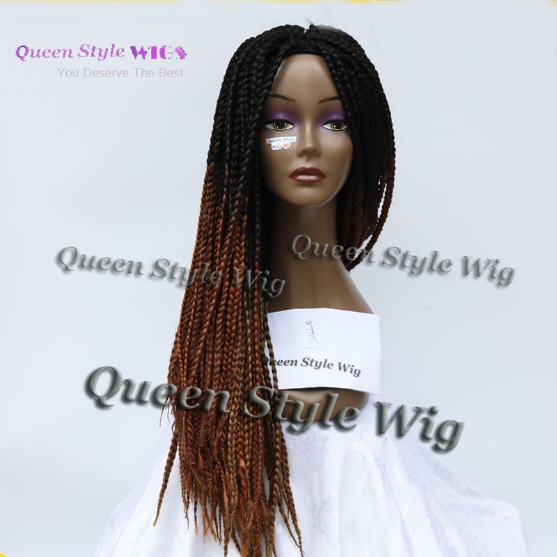 Top Quality Fat Braided Hair Wig, Heavy Full Braids Wig Custom Long Two
