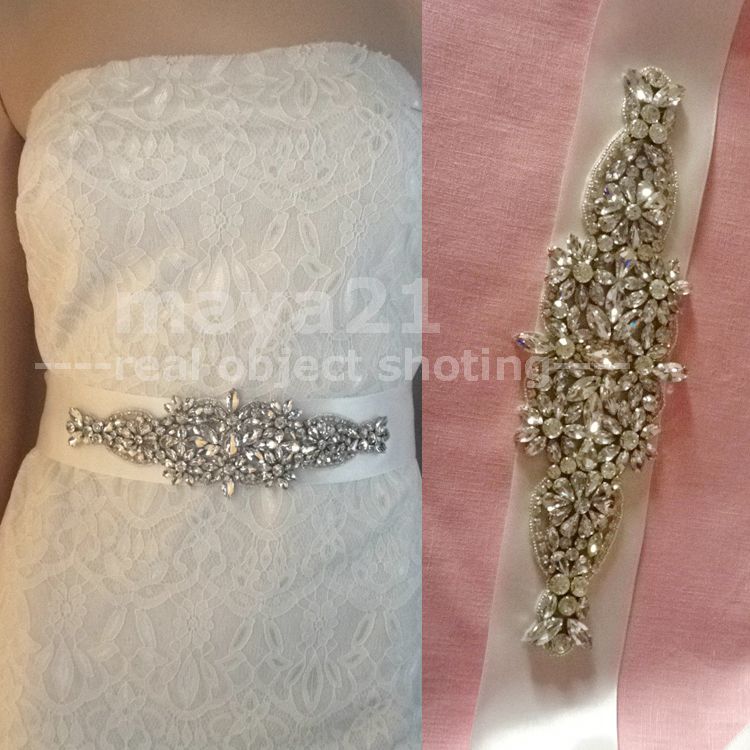 Bling Wedding Sashes for Dresses