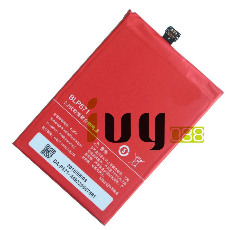 3000mAh Original BLP571 Replacement Li Polymer Battery For ONEPLUS 1