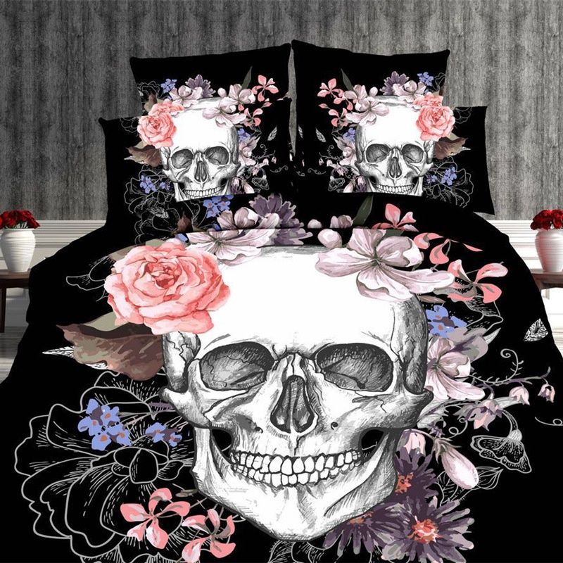 China Bedding Sets Suppliers 3d Print Skull Set King Size Duvet Cover Bed Sheet 2 Pillow Cases From Zzm736967034 52 27 Dhgate Com China Bedding Sets Suppliers 3d Print, Skull Bedding King Size