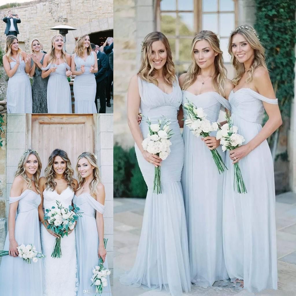 aqua bridesmaid dresses for beach wedding