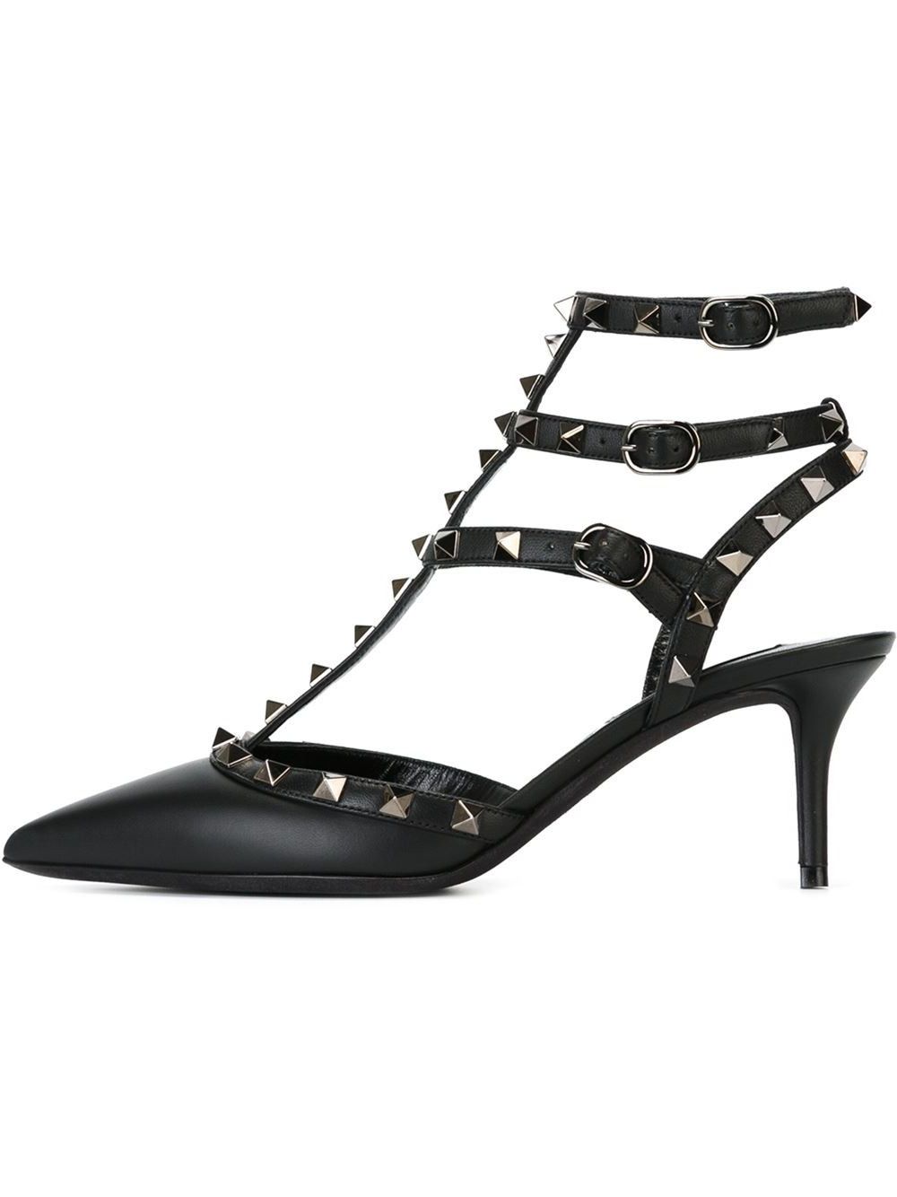 heels with studded straps