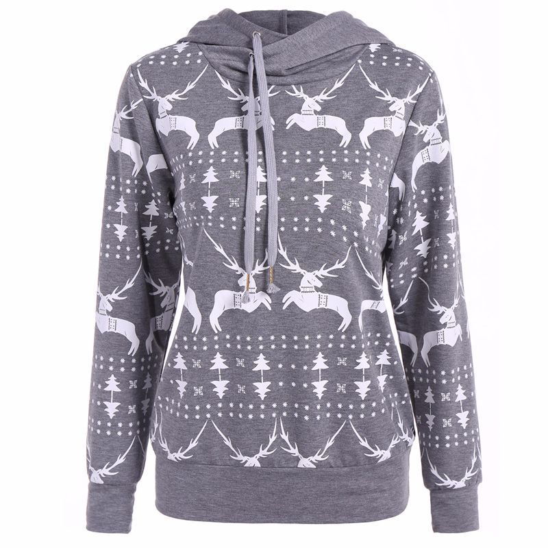 2018 mayfull women new large size women christmas reindeer sweater 2018 mayfull women new large size women christmas reindeer sweater hoodie printed into long sleeves blouse from tumangui 19 1 dhgate com