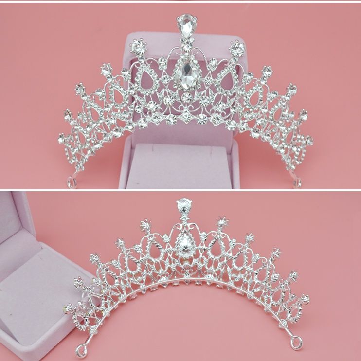 Cheap Bridal Tiaras Crystal Crown Wedding Accessories Baroque Queen Crowns Bridal Jewelrys