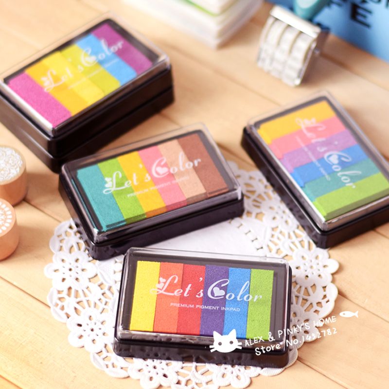 Whole Big Grant Colorful Ink Pad Stamp Inkpad Set For Diy Whole Big Grant Colorful Ink Pad Stamp Inkpad Set For Diy Funny Work Sbooking Al Fingerprint Tinta Os Postage Stamps