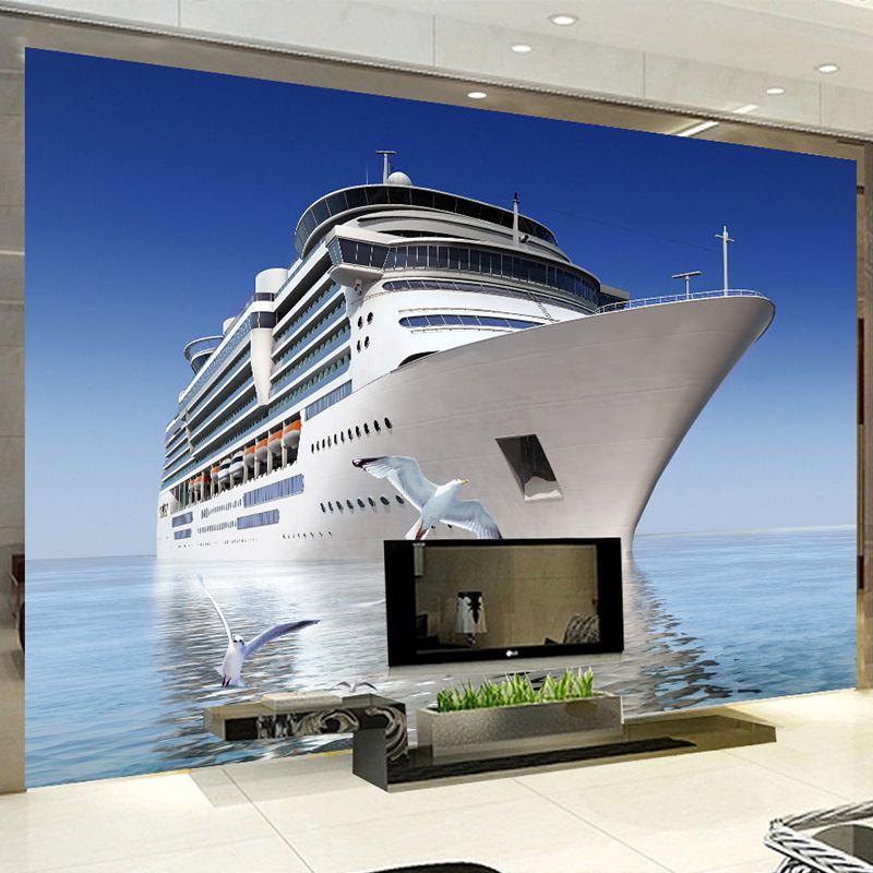 Custom Photo 3d Wallpaper Blue Sky Hd Cruise Ship Background Wall Decoration Backdrop Bedroom Tv Background Mural Wallpaper From Molamurals 40 99 Dhgate Com