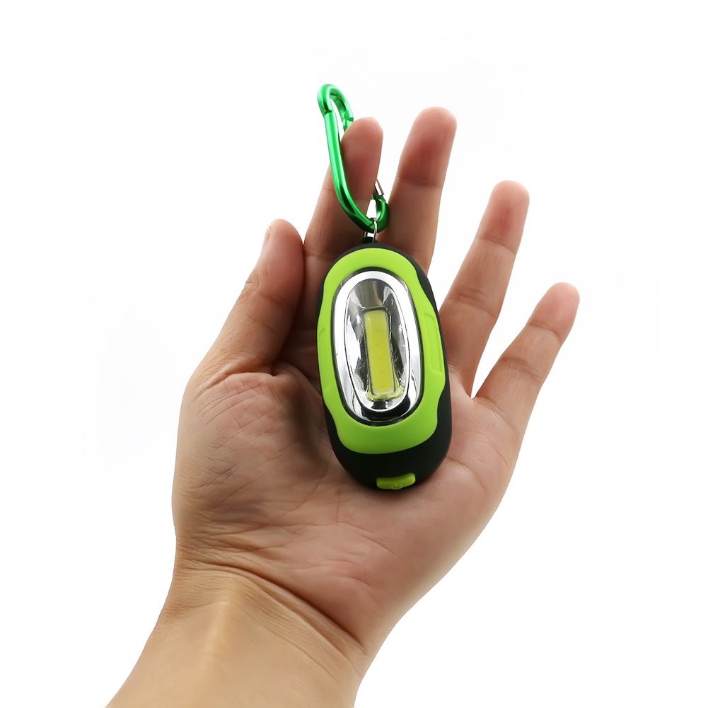 Mini Keychain Pocket Torch COB LED Flashlight Lamp 3 Modes Multicolor