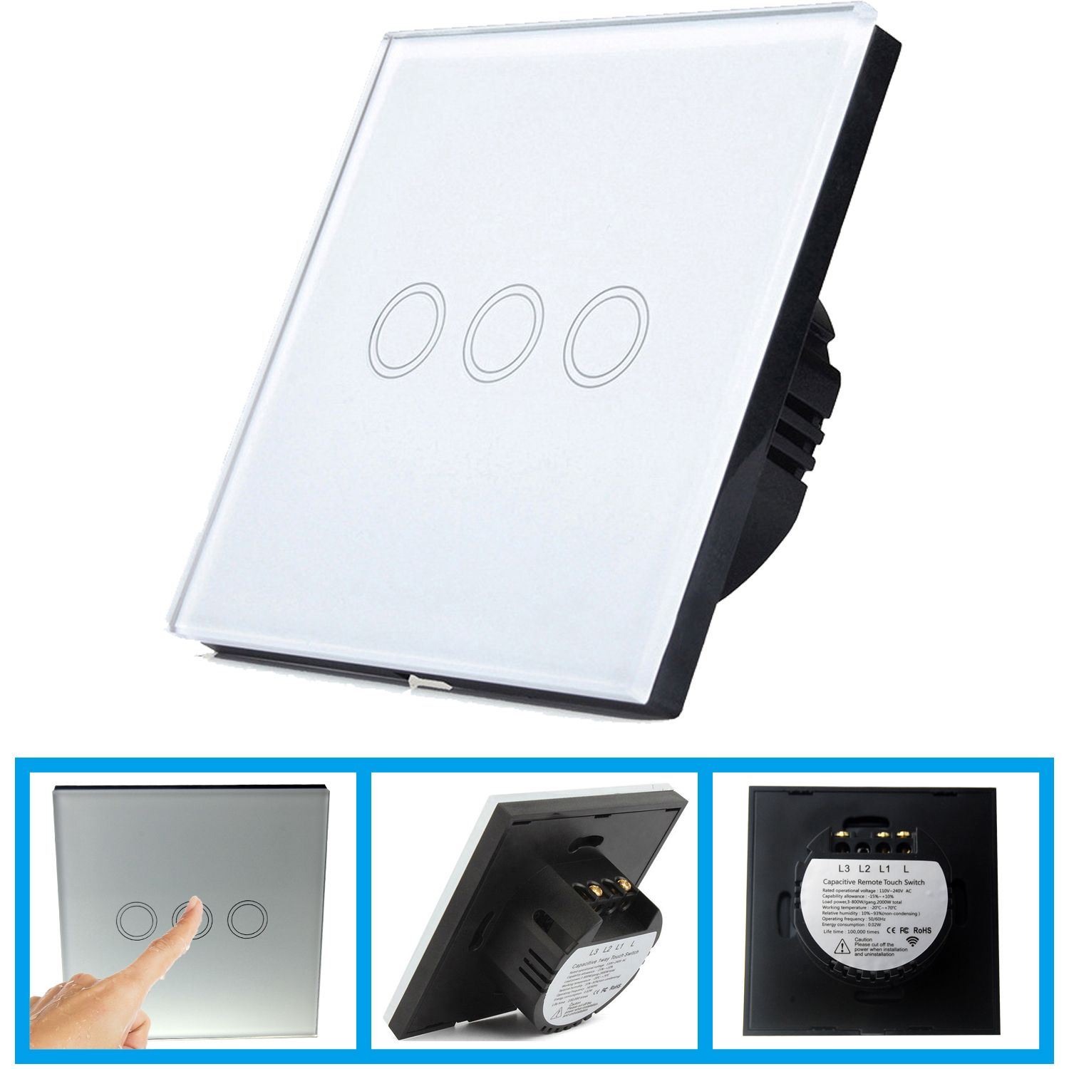 2018 New Fashion Attractive Design Luxury Light Switch 3 Gang 2018 New Fashion Attractive Design Luxury Light Switch 3 Gang Crystal Glass Panel Touch Screen Wall From Hotnewstar 27 64 Dhgate Com