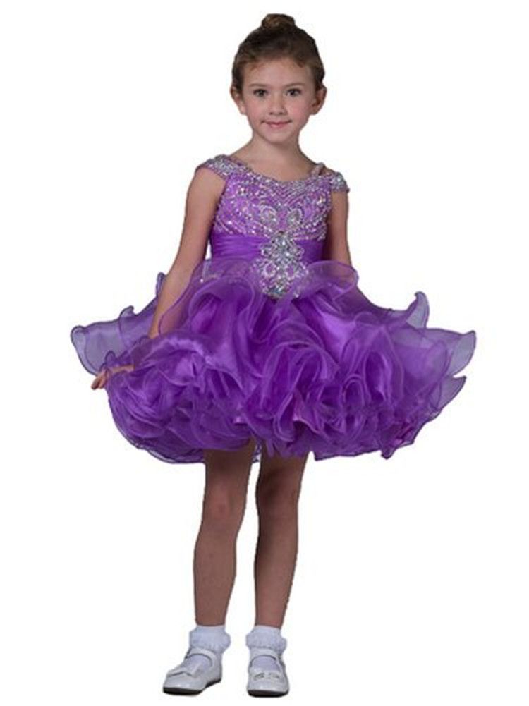 kids purple dress