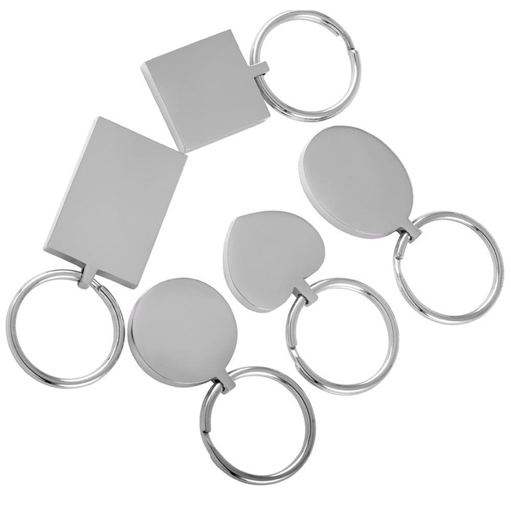 2021 IJK0040 Five Pieces Stainless Steel Key Chain Blank Engravable Key