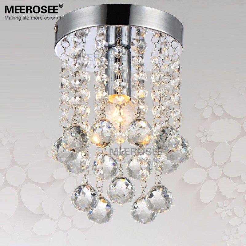 Small Crystal Chandelier Light Fixture 1 Clear Re Small Crystal Chandelier Light Fixture 1 Clear Re Lamp For Aisle Stair Hallway Corridor Porch Bathroom Restaurant Exterior Pendant