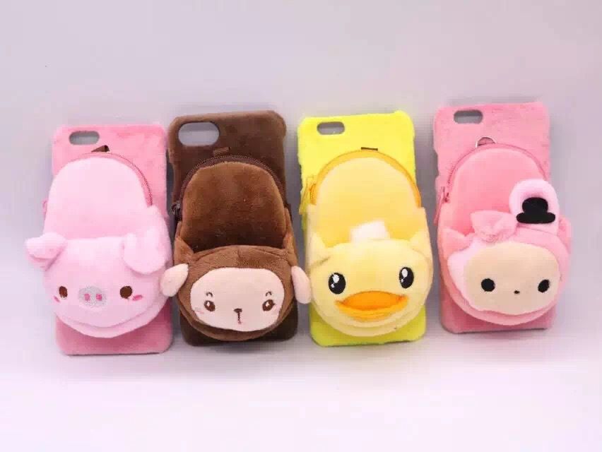 " گـڤرات  للموبايل كيوت .. للبنات " 3d-fashion-cute-animal-doll-toy-back-cover