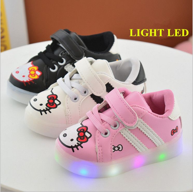 Wholesale Cheap Cute Cat Shoes Kids Girl 2017 Autumn Fashion Casual