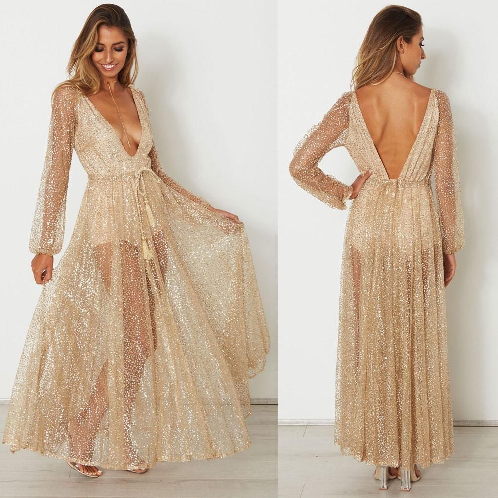 Sequin Dresses with Sleeves