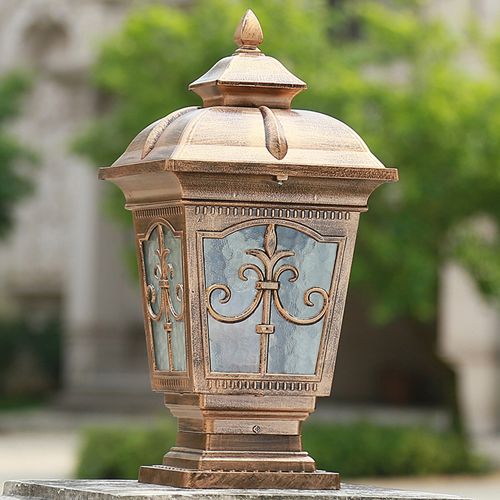2019 Led Outdoor Wall Lamps Bronze Antique Brass Black Classic 2019 Led Outdoor Wall Lamps Bronze Antique Brass Black Classic Light Waterproof Top Post Bollard Lamp From Lamlux