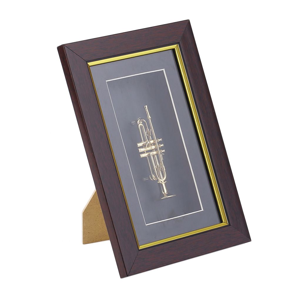 2018 Whole New Mini Trumpet Model Creative Gold Plated Copper 2018 Whole New Mini Trumpet Model Creative Gold Plated Copper Handmade Instrument With Photo Frame Al Ornaments From Alfredo