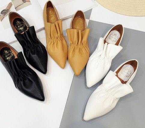 black and white womens flats