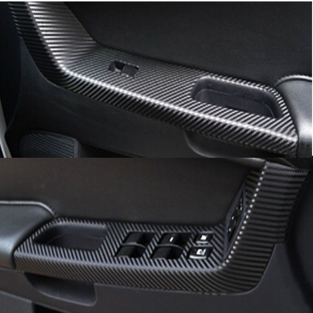 2021 8 For MITSUBISHI Lancer EX Carbon Fiber Car Door Armrest Handle