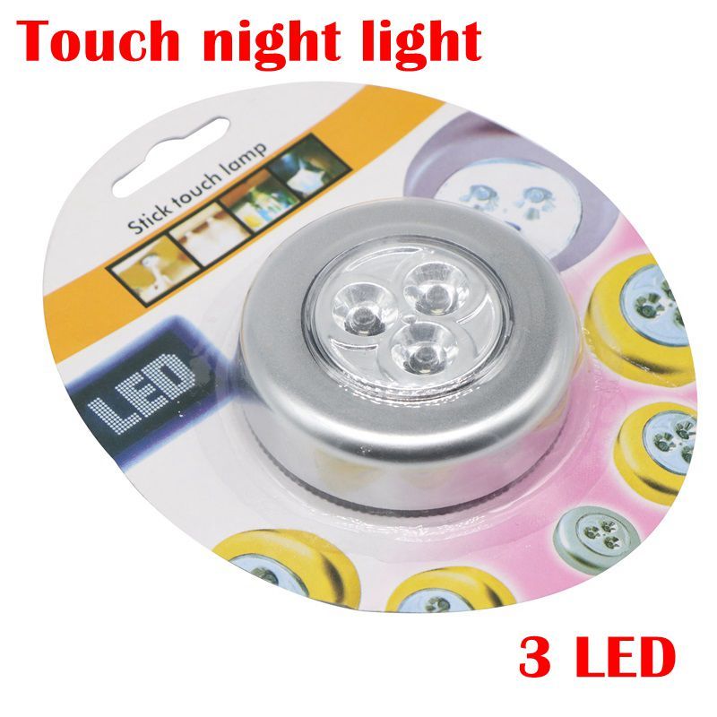 3 Led Touch Light Aaa Battery Powered Stick Tap 3 Led Touch Light Aaa Battery Powered Stick Tap Lamp Silver By Umlight1688 Dhgate Com