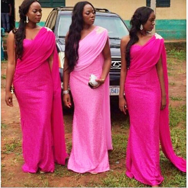 fuschia bridesmaid dress