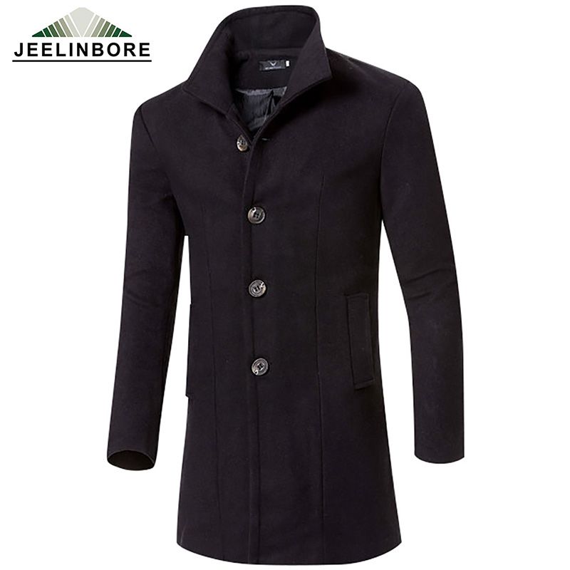 Wholesale 2016 Men's Wool Jackets Autumn Winter Brand Men Woolen Coats