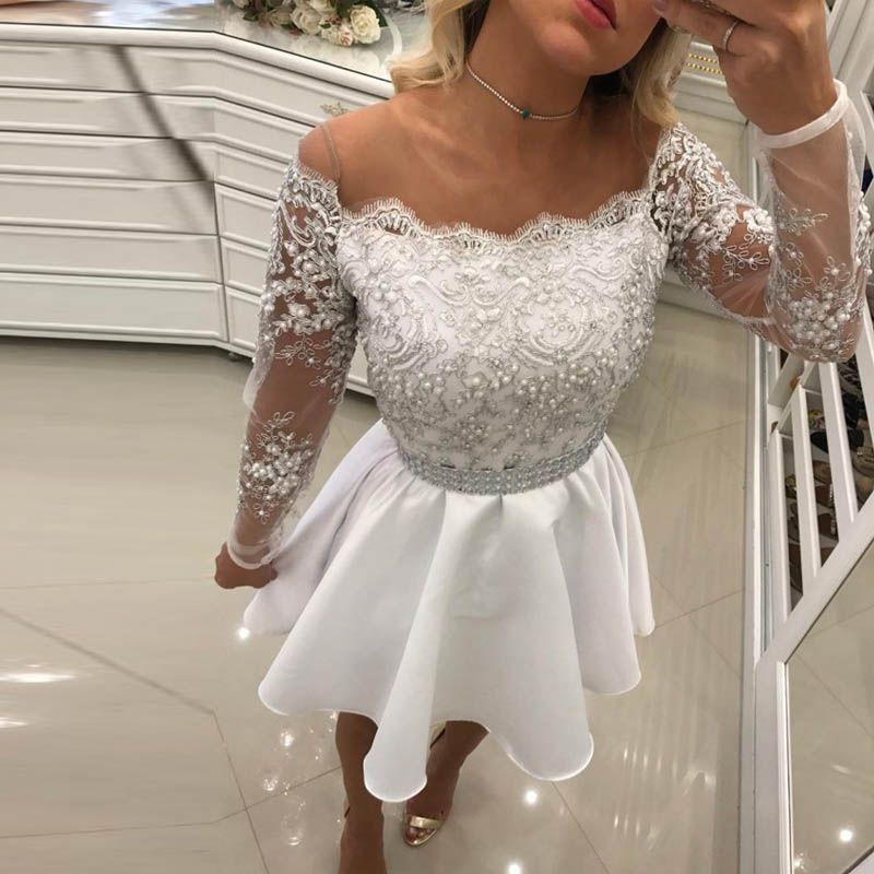 white short dresses for partyphoto