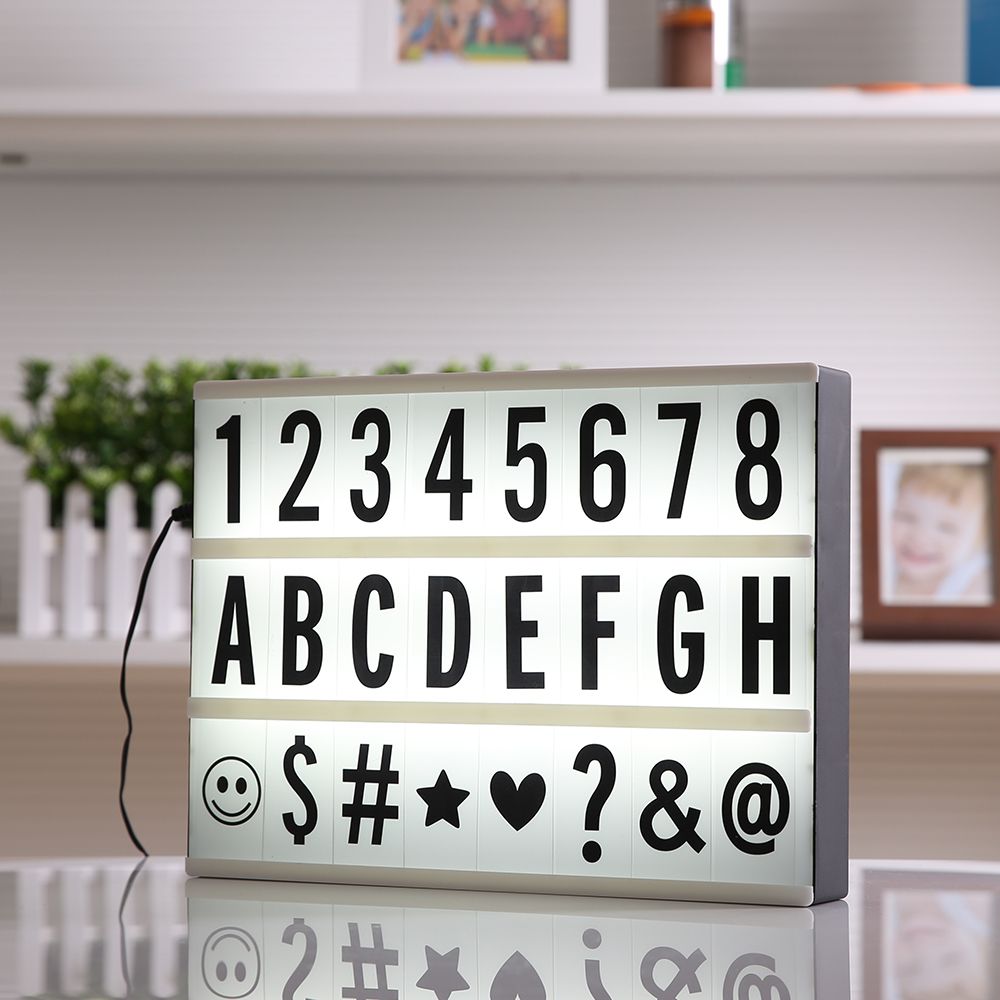 2019 2018 New A4 Size Led Cinematic Light Box With Diy Black Letters 2019 2018 New A4 Size Led Cinematic Light Box With Diy Black Letters Cards 3aa Battery Or Usb Port Powered Cinema Lightbox Write Board From Annke