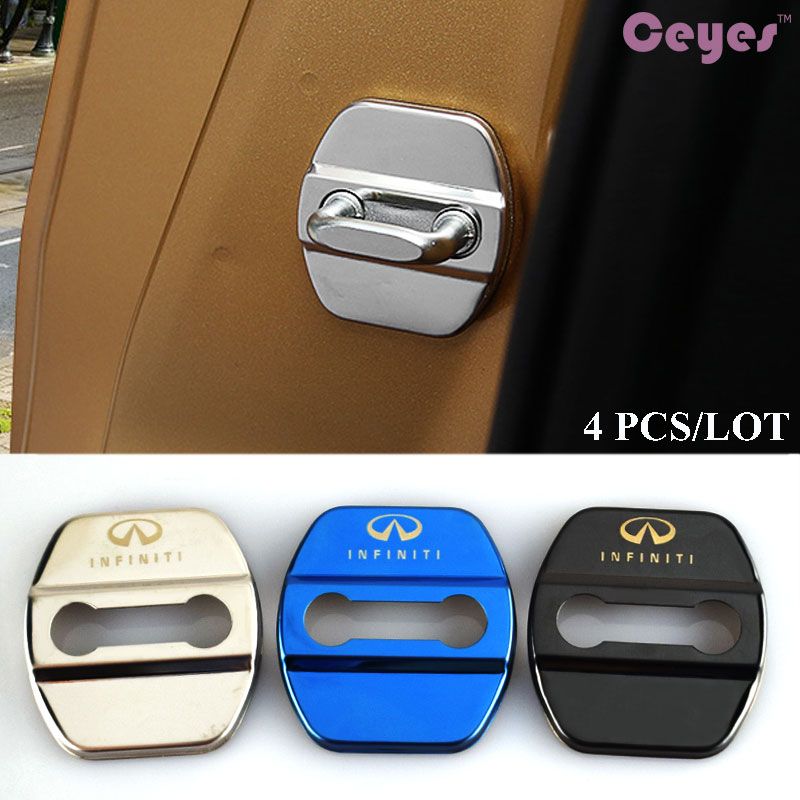Auto Car Door Lock Protector Emblems For INFINITI Q50 Fx35 Qx70 G35 Car