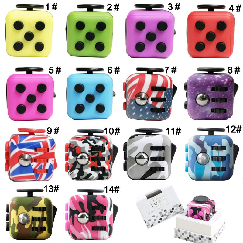 Fidget Cube Anxiety Sensory Toy With 6 Sides For Focus And Stress Relief Children Adults Green Blue Pink Grey Red Camo Flag Hand Relievers Fidget Cube Anxiety Sensory Toy With 6 Sides For Focus And Stress Relief Children Adults Green Blue Pink Grey Red Camo Flag Hand Relievers