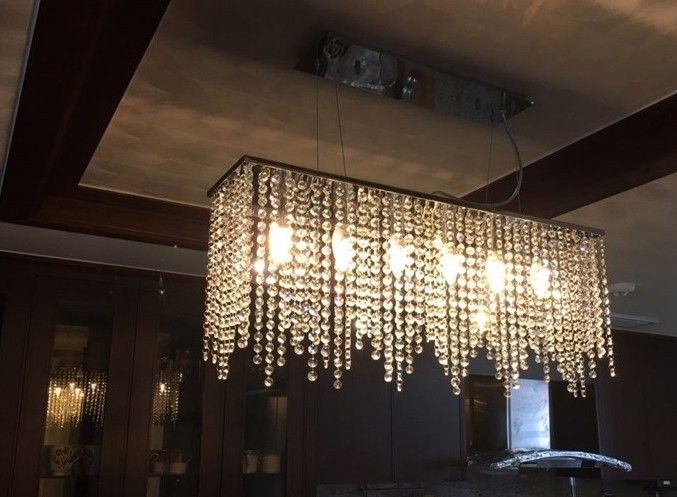 modern crystal chandelier light for dining room led crystal