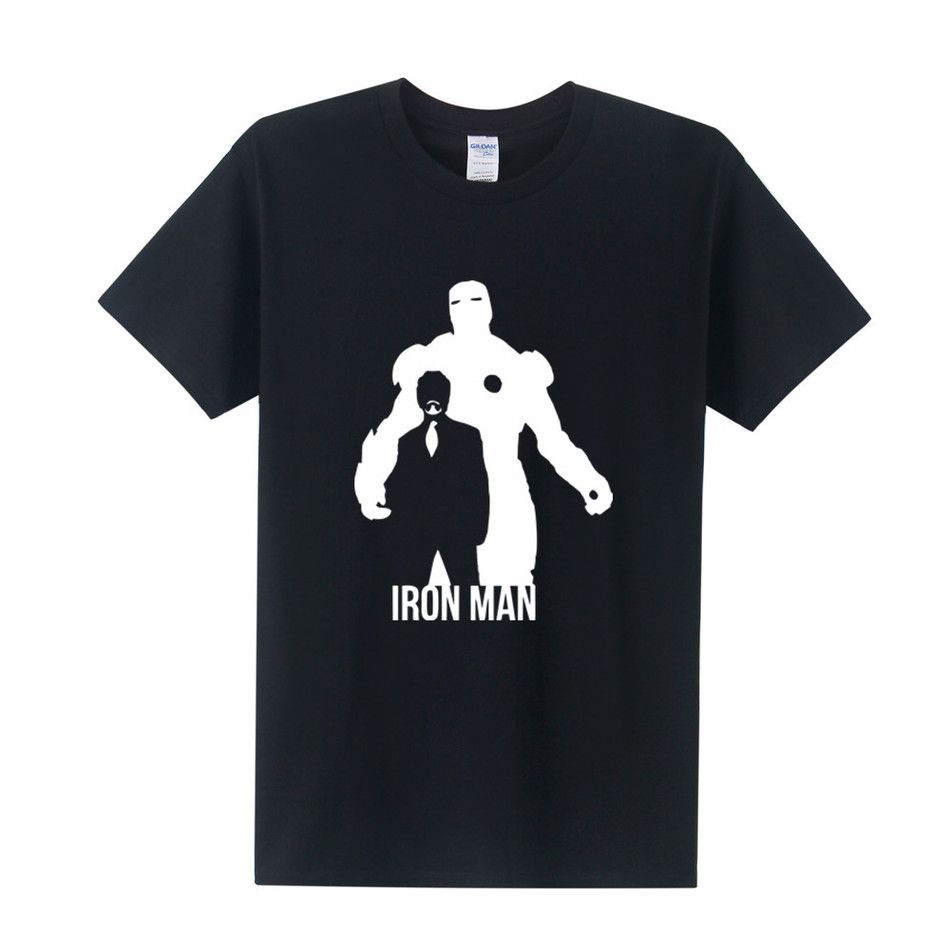 Iron Man Tony Stark T Shirt Marvel The Movie AvengersT Shirt Men Tops ...