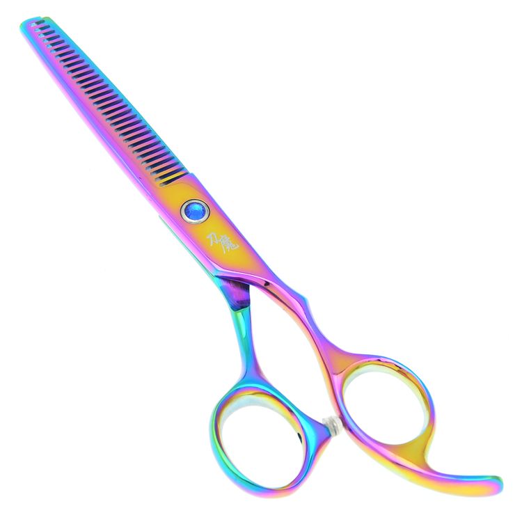 Daoomo 5,5 дюйма 6,0 дюйма Rainbow Hair Hair Tesoura салон парикмахерские ножницы набор парикмахеров для волос для резки волос Tijeras волос ножницы LZS0624