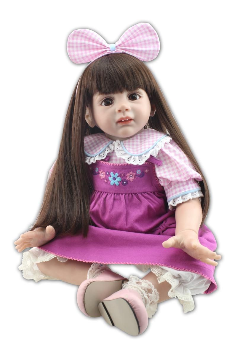 Acheter Mode Bebe Poupee 24 Pouces Silicone Nouveau Ne Bebe Jouets Lifesize Bebe Fille Jouets Realiste Reborn Bebes Cadeau De Noel De 104 3 Du Titihouse Fr Dhgate Com